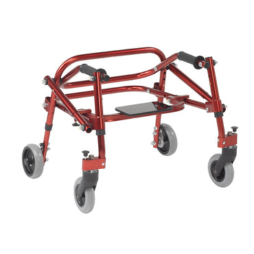 Inspired by Drive KA1200S-2GCR Nimbo 2G Lightweight Posterior Walker with Seat, Extra Small, Castle Red